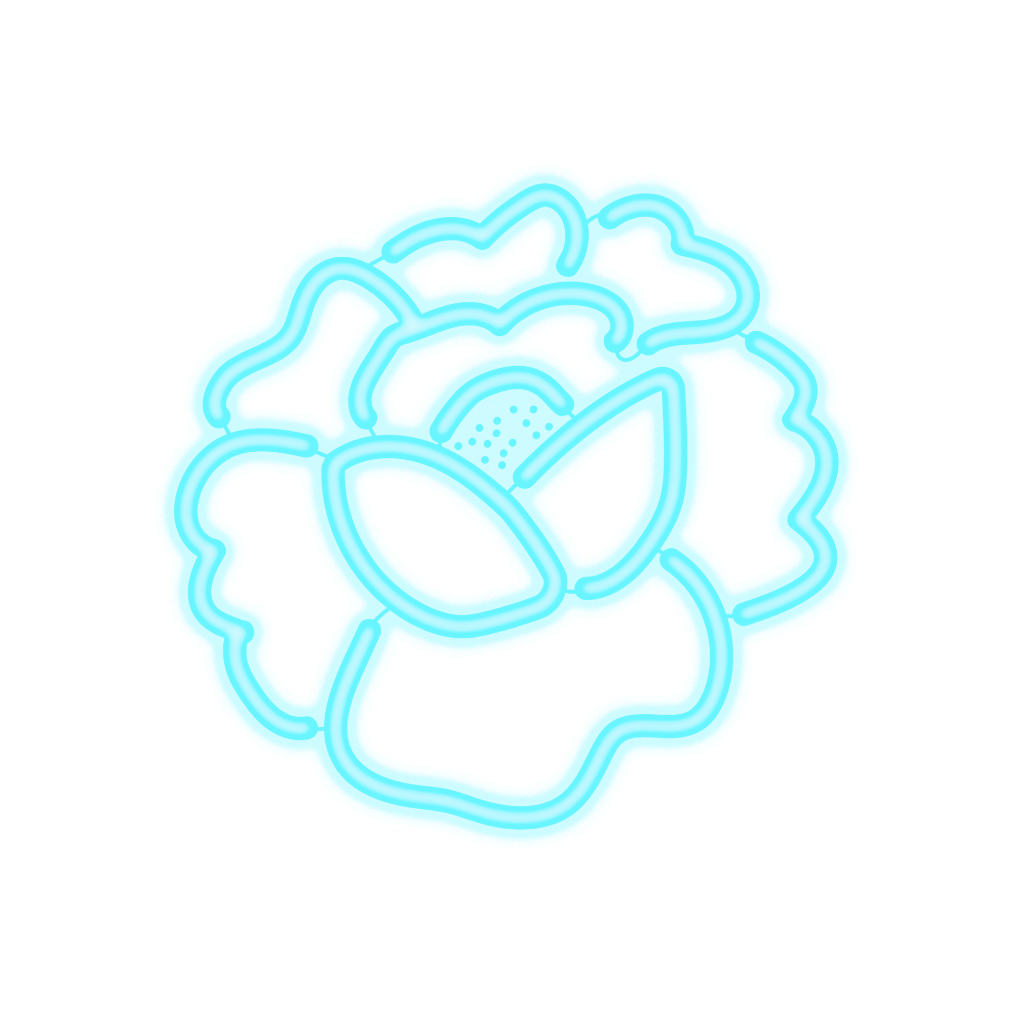 flores neon